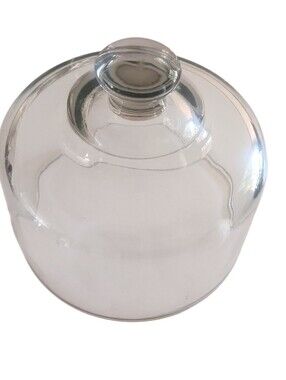 VTG Clear Glass Dome Food Cloche Round Top Knob